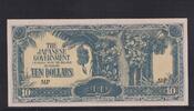 Malaya 10 Dollar Japanische Besatzung, -