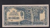 Malaya 10 Dollars Japanische Besatzung, -
