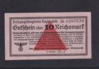 Deutsches Reich, Drittes Reich, 10 Reichsmark Ro.521, DWM-27, Kriegsgefangenenlager, -