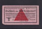 Deutsches Reich, Drittes Reich, 10 Reichsmark Ro.521, DWM-27, Kriegsgefangenenlager, -