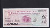 Argentinien, Provincia de Tucuman, 100 Australes -