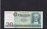 Deutschland, DDR, 20 Mark Ro.362a, DDR-24a, Erste Auflage, Typensatz, KN 6 stellig, Serie: SG, -