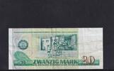 Deutschland, DDR, 20 Mark Ro.362a, DDR-24a, Erste Auflage, Typensatz, KN 6 stellig, Serie: GM, -