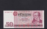 Deutschland, DDR, 50 Mark Ro.360a, DDR-22a, erste Auflage, Typensatz, Serie: AD, -