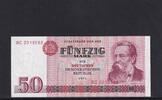 Deutschland, DDR, 50 Mark Ro.360a, DDR-22a, erste Auflage, Typensatz, Serie: BC, -