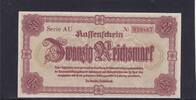 Deutsches Reich, Drittes Reich, Sudetenland, 20 Reichsmark Ro.186, Serie: AU, -