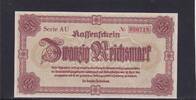 Deutsches Reich, Drittes Reich, Sudetenland, 20 Reichsmark Ro.186, Serie: AU, -