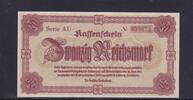 Deutsches Reich, Drittes Reich, Sudetenland, 20 Reichsmark Ro.186, Serie: AU, -