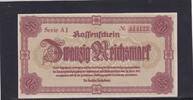 Deutsches Reich, Drittes Reich, Sudetenland, 20 Reichsmark Ro.186, Serie: AJ, -
