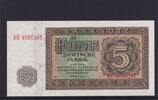 Deutschland, DDR, 5 Mark 1948 Ro.342d, DDR-4a, KN 7 stellig Serie: AH, P... 83.59 元 含税 ＋  75.30 元 运费