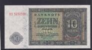 Deutschland, DDR, 10 Mark Ro.343d, DDR-5, KN 7 stellig Serie: RS, Platten Nr.61/31, -