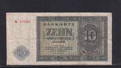 Deutschland, DDR, 10 Mark 1948 Ro.343b, SBZ-14b, KN 6 stellig Serie: BL,... 125.42 元 含税 ＋  75.30 元 运费