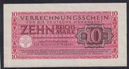 Deutsches Reich, Drittes Reich, 10 Reichsmark Militärgeld der Deutschen Wehrmacht, -