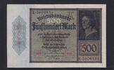 Deutsches Reich, Weimarer Republik, 500 Mark Ro.70, DEU-80, Serie: E -