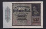 Deutsches Reich, Weimarer Republik, 500 Mark Ro.70, DEU-80, Serie: E -