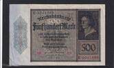 Deutsches Reich, Weimarer Republik, 500 Mark Ro.70, DEU-80, Serie: E -