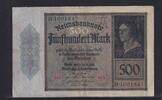 Deutsches Reich, Weimarer Republik, 500 Mark Ro.70, DEU-80, Serie: B -