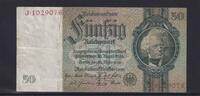 Deutsches Reich, Drittes Reich, 50 Reichsmark Ro.175a, DEU-210a, Friedensdruck, KN 7 stellig, Udr. Bst. E, Serie: J, -