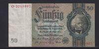 Deutsches Reich, Drittes Reich, 50 Reichsmark Ro.175a, DEU-210a, Friedensdruck, KN 7 stellig, Udr. Bst. E, Serie: O, -
