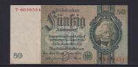 Deutsches Reich, Drittes Reich, 50 Reichsmark 1933 Ro.175a, DEU-210a, Fr... 66.65 元 含税 ＋  75.07 元 运费