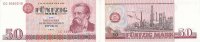 Deutschland, DDR 50 Mark 1971 Ro.360a Typensatz leicht gebraucht II+ 41.75 元 含税 ＋  75.30 元 运费
