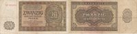 Deutschland, DDR 20 Deutsche Mark 1948 Ro.344c KN 6 stellig 2 Buchstaben... 66.85 元 含税 ＋  75.30 元 运费