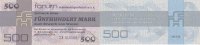 Deutschland, DDR 500 Mark Forumscheck Ro.373b Ersatznote -