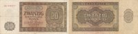 Deutschland DDR, 20 Mark 1948 Ro.344c, KN 6 stellig, zwei Buchstaben dav... 83.59 元 含税 ＋  75.30 元 运费