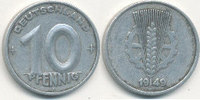 Deutschland,DDR, 10 Pfennig 1949 Mz.A J.1503 ss, 16.65 元 含税 ＋  75.30 元 运费