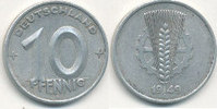 Deutschland,DDR, 10 Pfennig 1949 Mz.A J.1503 ss, 16.65 元 含税 ＋  75.30 元 运费
