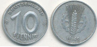 Deutschland,DDR, 10 Pfennig 1949 Mz.A J.1503 ss, 16.65 元 含税 ＋  75.30 元 运费
