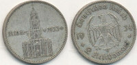Deutsches Reich,Drittes Reich, 2 Reichsmark J.355 Garnisionkirche mit Datum, -