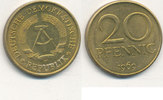 Deutschland,DDR, 20 Pfennig J.1511a ohne Mz. -