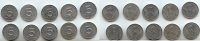 Deutschland 5 Pfennig DDR Lot 10 Stück -