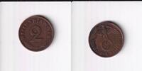 Deutsches Reich, Drittes Reich, 2 Reichspfennig 1938 A vz, Kupfer 33.39 元 含税 ＋  75.30 元 运费