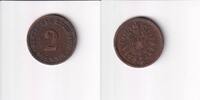 Deutsches Reich, Kaiserreich, 2 Pfennig kleiner Adler, Kupfer, -