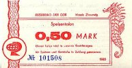 Deutschland 0,50 Mark Speisentalon -