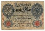Deutschland 20 Mark 19.Februar Ro.47a -
