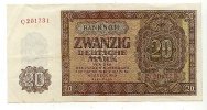 Deutschland 20 Deutsche Mark 1948 Ro.344a gebraucht III+ 166.93 元 含税 ＋  75.16 元 运费