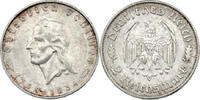Drittes Reich 2 Reichsmark Friedrich Schiller -