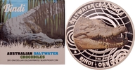 Australien 1 Dollar Salzwasserkrokodil -