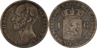 Niederlande 1 Gulden Wilhelm II. -