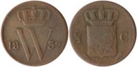 Niederlande 1/2 Cent Niederlande, 1/2 Cent, gekröntes W, 1832, ss -
