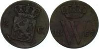Niederlande 1/2 Cent gekröntes W -