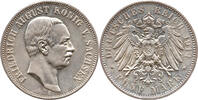 Deutsches Kaisrereich / Sachsen 5 Mark FRIEDRICH AUGUST KÖNIG V. SACHSEN, Muldenhütten -