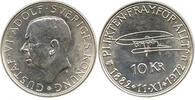 Schweden 10 Kronor Gustav VI Adolf, 1950 - 1973, 90. Geburtstag, Stockholm -