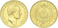 Sachsen 10 Mark Gold Friedrich August III. 1904-1918. -