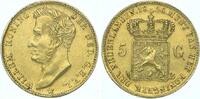 Niederlande-Königreich 5 Gulden Gold Wilhelm I. 1815-1840. -