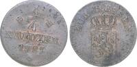 Hessen-Kassel Cu 1/4 Kreuzer Wilhelm II. 1821-1847. -