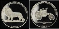 Kongo, Republik 10 Francs 2002 Polierte Platte in Kapsel 209.18 元 含税 ＋  41.84 元 运费
